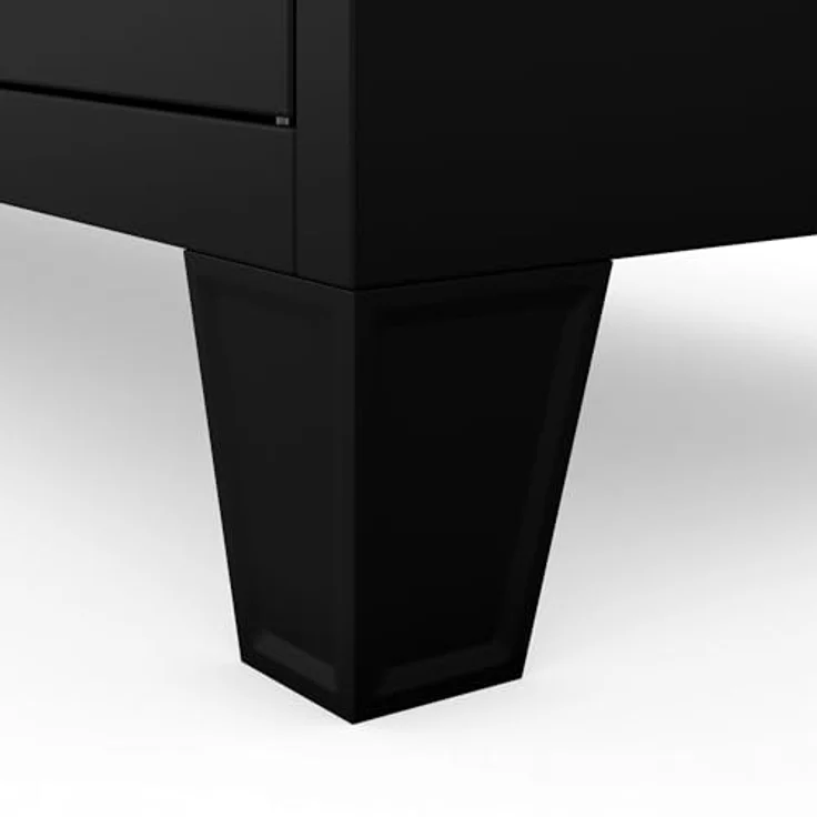 Jan Nowak Umkleideschrank 5B4A Fächerschrank Schließfachschrank mit 20 Fächern Wertfachschrank Metall Pulverbeschichtung 172 cm x 136 cm x 45 cm (H x B x T) (Schwarz) – Bild 6