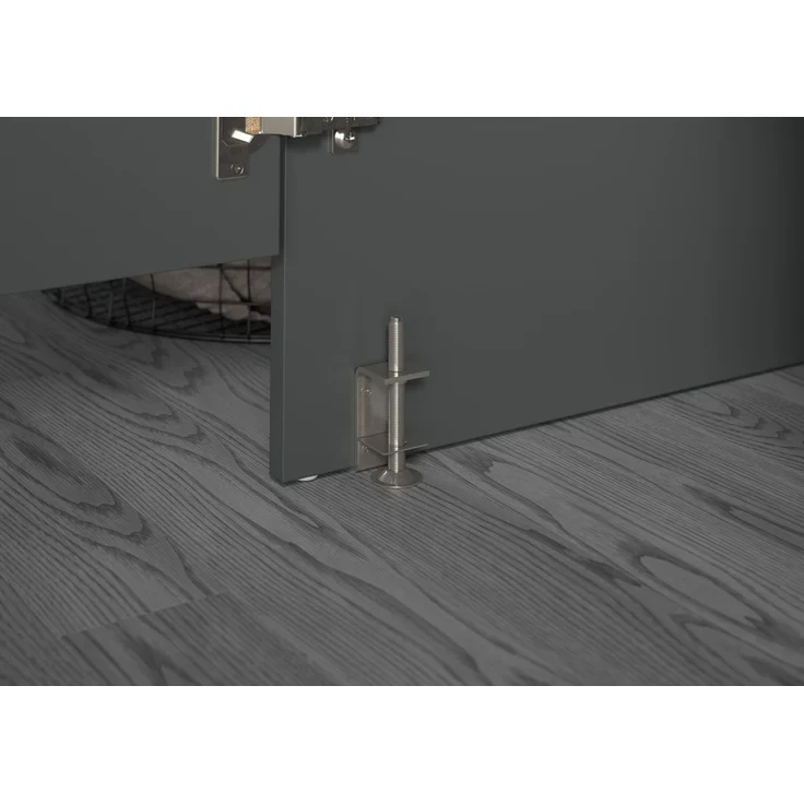 Waschmaschienenumbau Set (B/H/T: 133x195x68 cm) in anthrazit Nachbildung – Bild 8