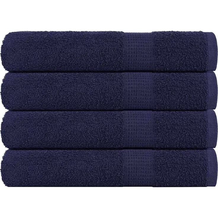 vidaXL Saunatücher FROGN 4 Stk. Marineblau 80x200 cm 360 g/m² 136792