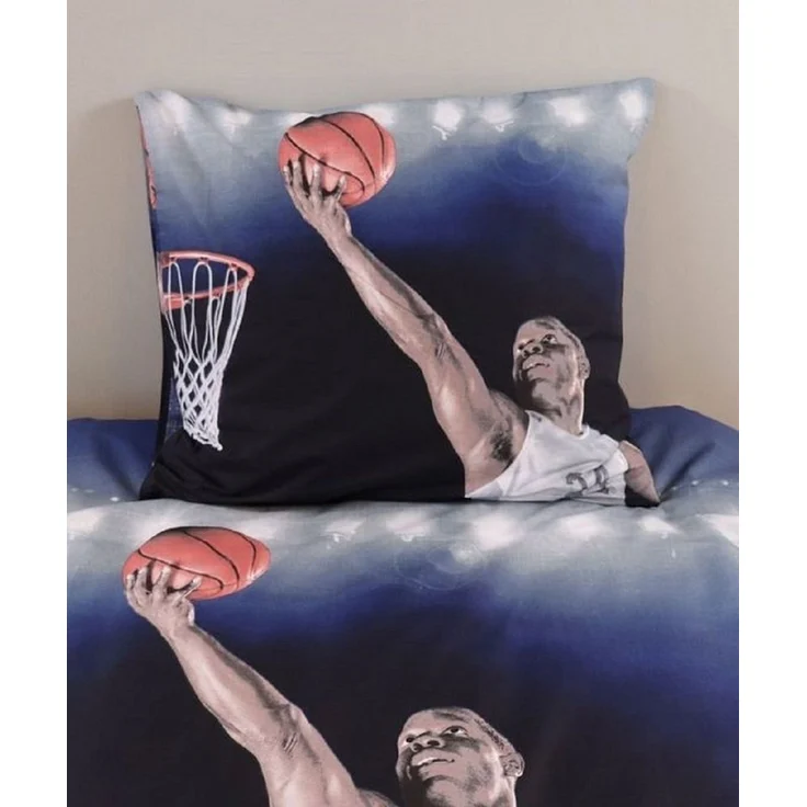 BrandMac Kinderbettwäsche Bettwäsche Set Basketball 135 x 200 cm Baumwolle – Bild 3