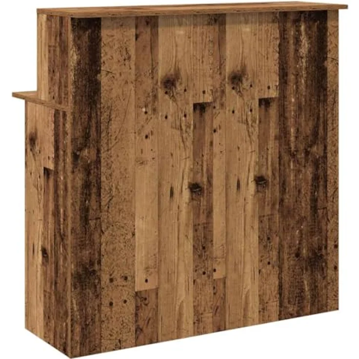 vidaXL Empfangstheke Altholz-Optik 100x50x103,5 cm Holzwerkstoff 859031 – Bild 7