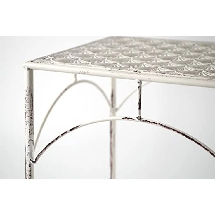 Kobolo Blumenständer Pflanzenständer Dekoständer - 3er Set Antik cream (3 St) – Bild 4