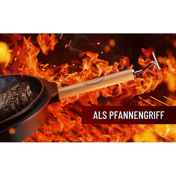 Dutch Oven 12 l mit Füßen – eingebrannt & sofort einsatzbereit, inkl. 2in1 Deckelheber, Reinigungsbürste, Rezeptbuch & Pflegeanleitung – Bild 10