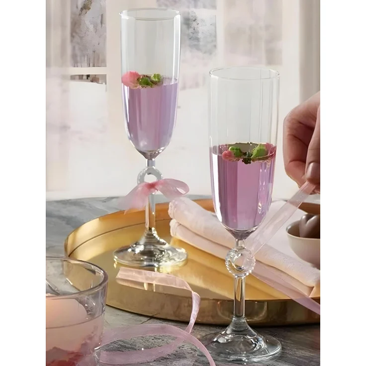 Hermia Concept 'Amore-SB - 150' Sektgläser-Set (6-teilig), Transparent, 4,5 x 4,5 x 21 cm, 150 ml – Bild 2