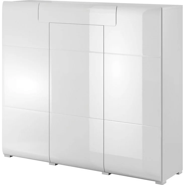 INOSIGN Highboard Toledo,Breite 147,5 cm,trendige Hochkommode mit 3 Türen 1SK, Hochschrank mit viel Stauraum, stylische Hochglanzfronten – Bild 2