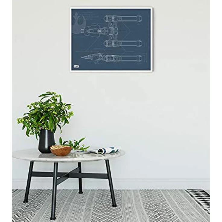 Komar Wandbild | Star Wars EP9 Blueprint Y-Wing | 40 x 30 cm, fotorealistischer Kunstdruck, geeignet für Kinder- und Jugendzimmer, ohne Rahmen, Premium-Poster Fotopapier – Bild 2