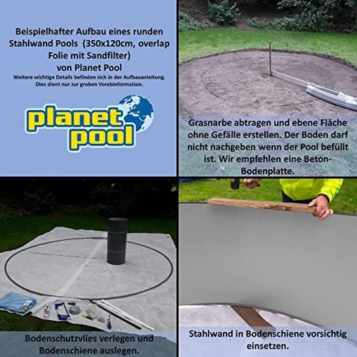 SUMMER FUN Rundpool SKIMMY II (Set, 3-tlg), mit Sicherheitsleiter und Kartuschenfilteranlage – Bild 5