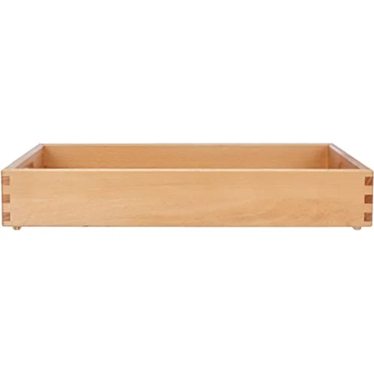 Zeller Present Aufbewahrungskorb Allzweckkiste, Buche lackiert, 40 x 30 x 7 cm – Bild 3