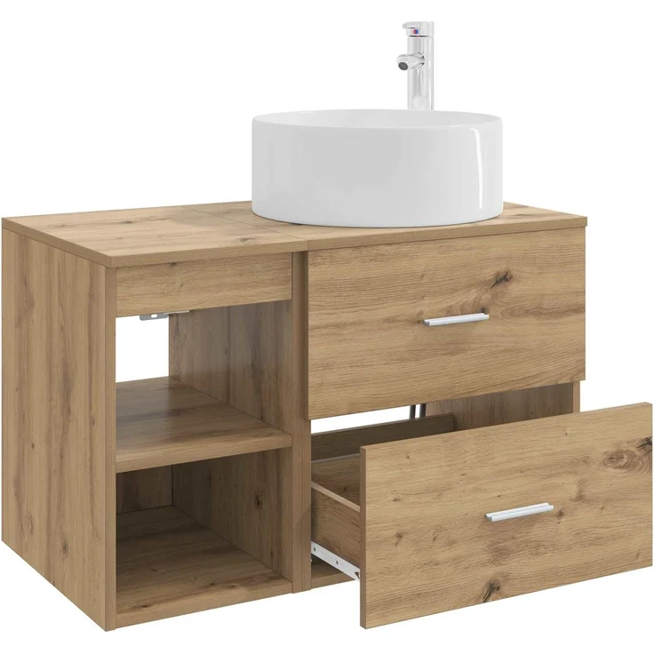 vidaXL Badezimmerschrank-Set 2 stk. Artisan-Eiche 79,5 x 44,5 x 80 cm 3403935 – Bild 4
