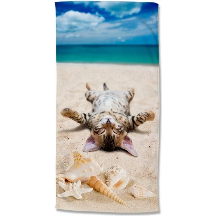Good Morning Mikrofaser Strandtuch Liegetuch 75 X 150 cm Beachcat bunt – Bild 4