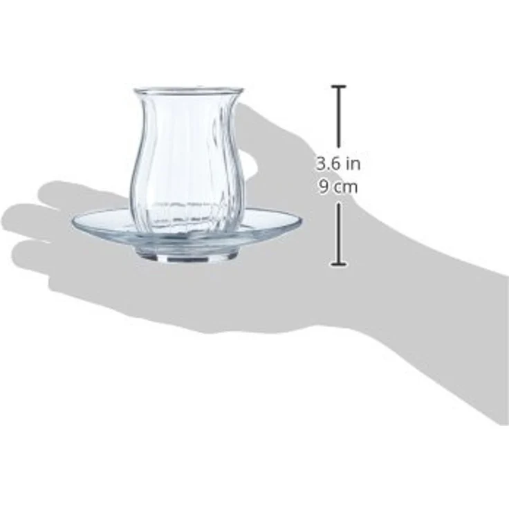 Pasabahce Teegläser Teeglas Set 12 teilig 138cc Spülmaschinengeeignet Cay Bardagi Set – Bild 3