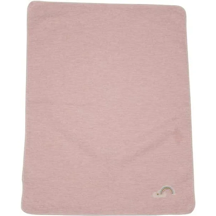 FUSSENEGGER Babydecke Regenbogen70x90 rosa 624507