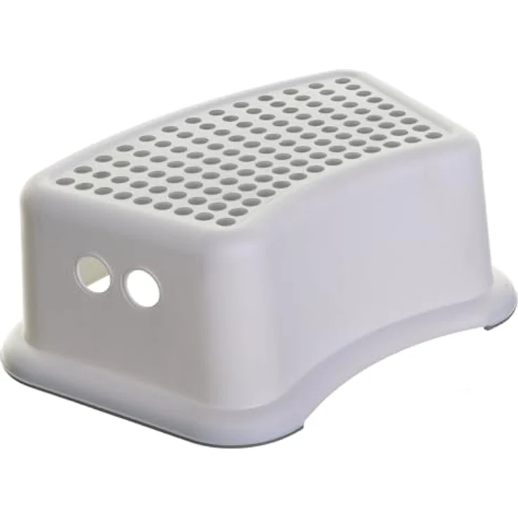 Dreambaby F673 Kinder-Tritthocker Tritt-Schemel Kinderschemel Anti-Rutsch, weiß/grau – Bild 2