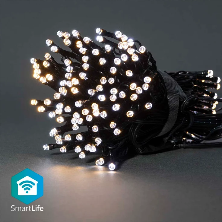 SmartLife Weihnachtsbeleuchtung | Schnur | Wi-Fi | Warm bis kühlen weiß | 100 LED's | 10.0 m | Android™ / IOS – Bild 1