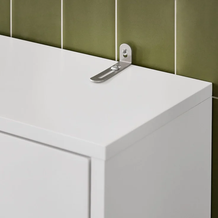 SoBuy BZR165-W Badezimmer-Hochschrank, MDF, Lackiert, Weiß, 65 x 182 x 20 cm – Bild 9