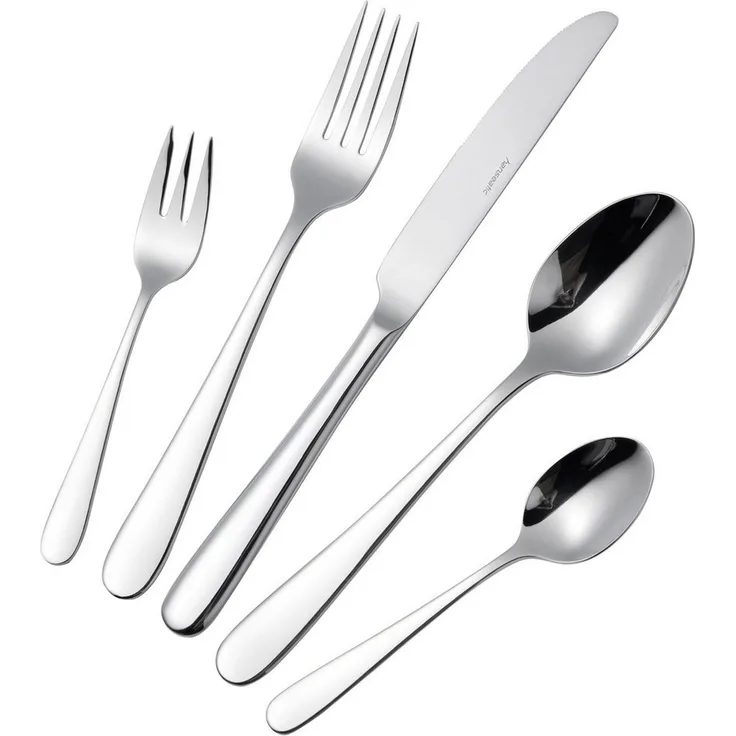 Hanseatic Besteck-Set BASIC (60-tlg), 12 Personen, Edelstahl 18/10, modischer Klassiker