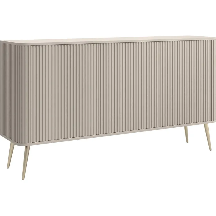 Selsey 'Ovarlo' Sideboard, greige mit Metallbeinen, ca. 84 x 163 x 38 cm