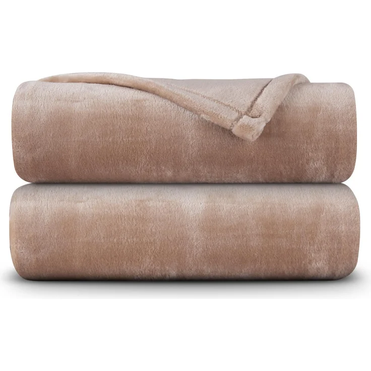 Kuscheldecke Cashmere Touch 200x220cm ( Camel ) Flauschige Wohndecke für Sofa, Couch und Bett, Tagesdecke OEKO-TEX - Sofaüberwurf – Bild 2