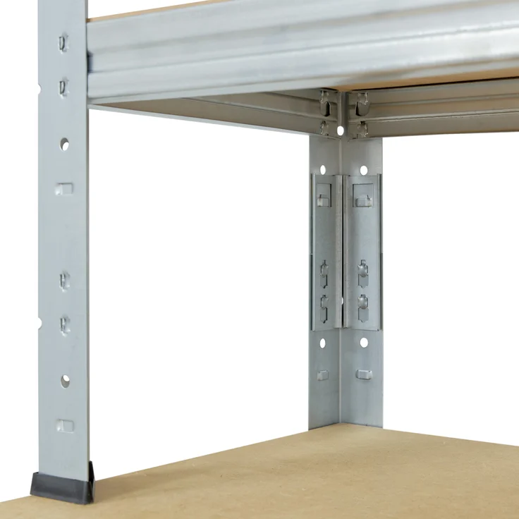 shelfplaza HOME 190x80x60 cm Werkbank Regal in grau-verzinkt mit 6 Böden und 145 kg Traglast pro Boden – Bild 2