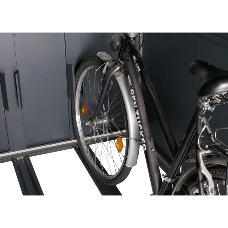 Mendler 2er-Fahrradgarage HWC-L56c, abschließbar, Metall Anthrazit, 160 x 113 x 209 cm – Bild 7