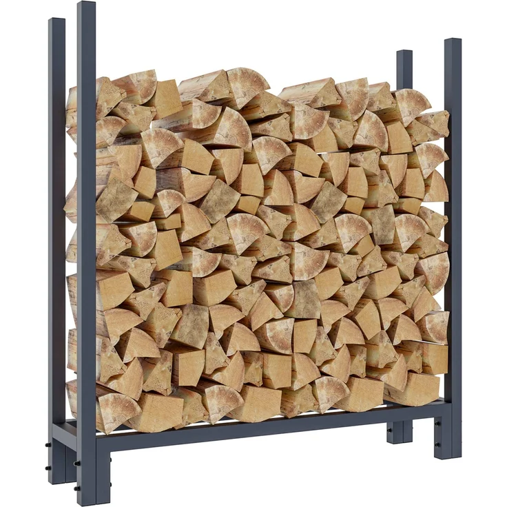 CLP Kaminholzständer Martin mit Abdeckplane,anthrazit S – Bild 5