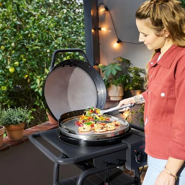 Patio Bistro E2Coal Grillplatte, Schwarz, 38.1 x 38.1 x 0.9 cm – Bild 3