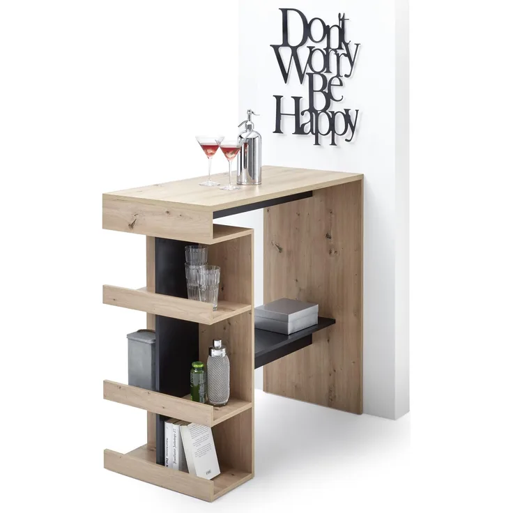 Bartisch >Samy< in Artisan Eiche - 108x103x50cm (BxHxT)