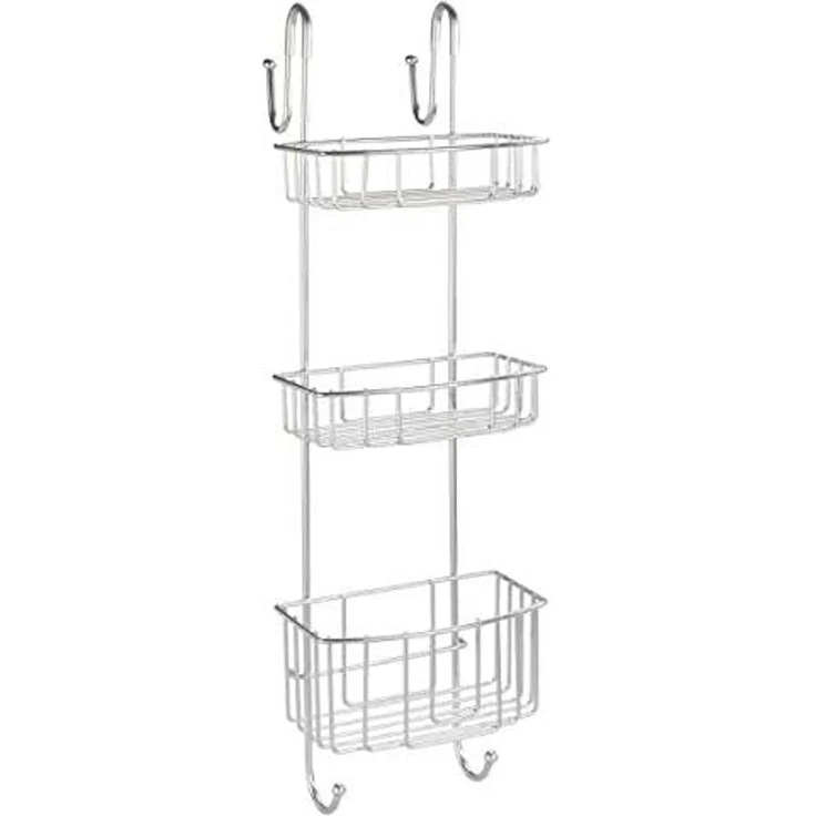 WENKO OLESI Duschablage, Chrom glänzend, 3 Etagen, Edelstahl rostfrei, zum Einhängen – Bild 5