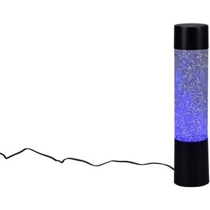 lightling LED Tischleuchte Glinda, RGB Farbwechsler, LED fest integriert, RGB-Farbwechsler, Glitzerpartikel-Optik, Indoor – Bild 4