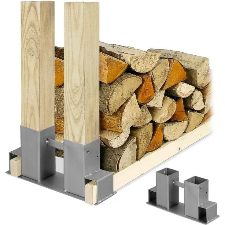 Silberne Holzstapelhilfe im 2er Set 10045103 – Bild 1