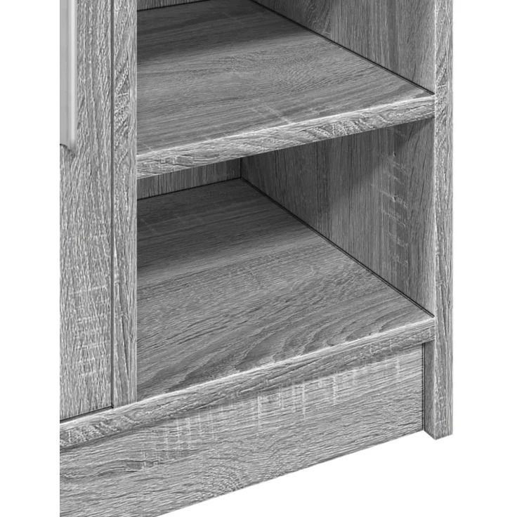 vidaXL Waschbeckenunterschrank Grau Sonoma 63x29x55 cm Holzwerkstoff 848134 – Bild 9