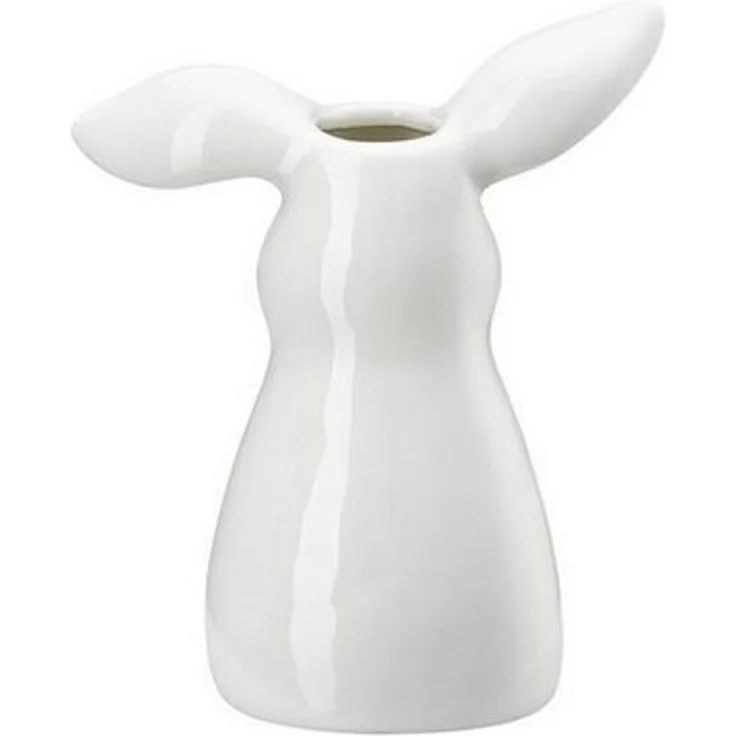 Hutschenreuther Vase 11 cm Hasen-Vase Weiss Hasen-Vase / Weiss – Bild 1