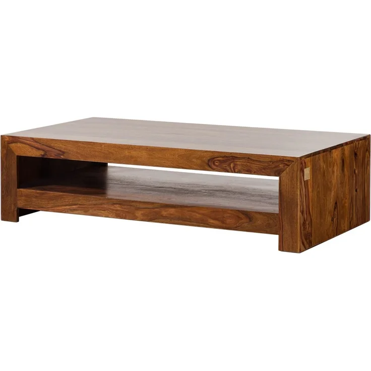 Couchtisch Sheesham 135x70x36 walnuss lackiert DUKE #120