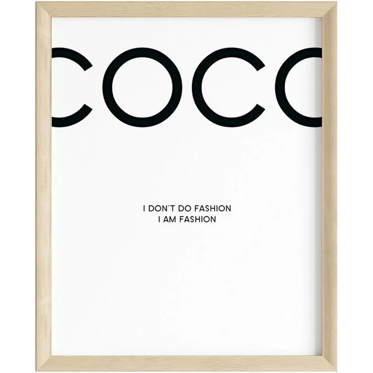JUSTGOODMOOD Poster Premium ® Coco Chanel Poster · Fashion · ohne Rahmen, Poster in verschiedenen Größen, Poster, Wandbild – Bild 1