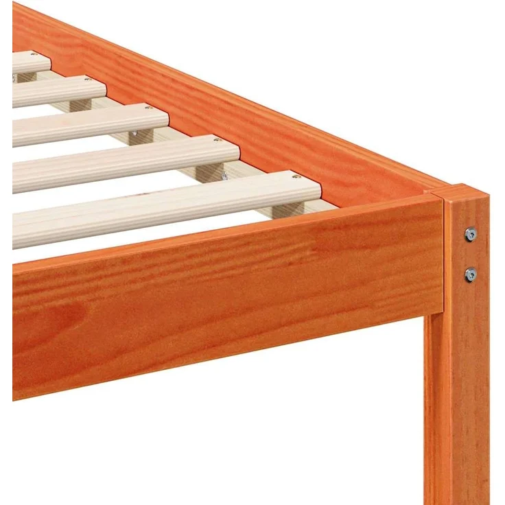 vidaXL Bettgestell mit Nachttischen Wachsbraun 200 x 210 cm 873237 – Bild 7