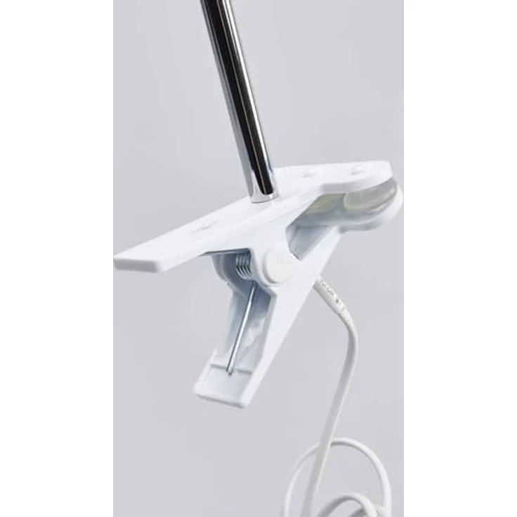 Lindby Klemmleuchte 'Milow', moderne LED Tischlampe, weiß, 36 cm hoch mit Schalter – Bild 7