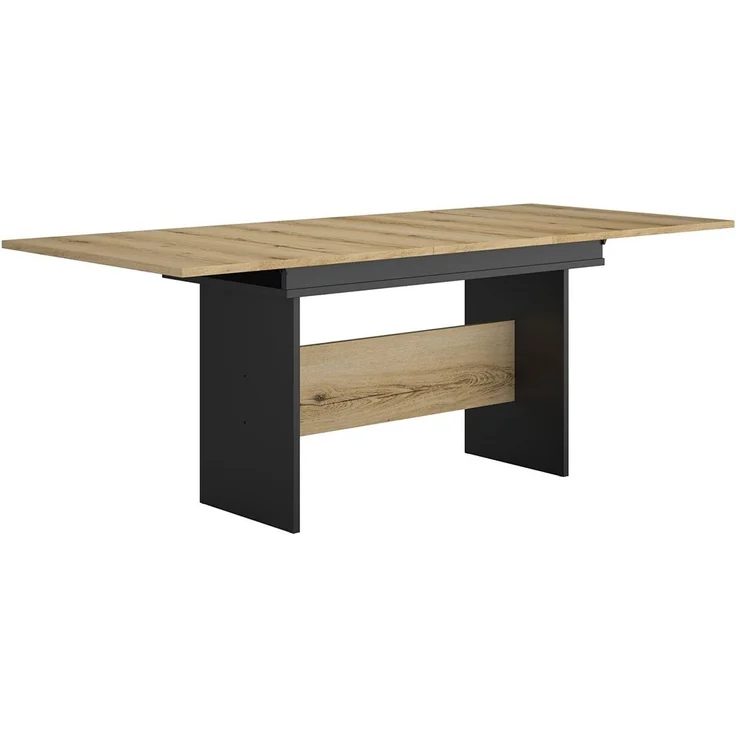 Calicosy 'ESTEBAN' Rechteckiger Tisch mit 1 Verlängerung L205/160 cm - Helles Holz – Bild 3