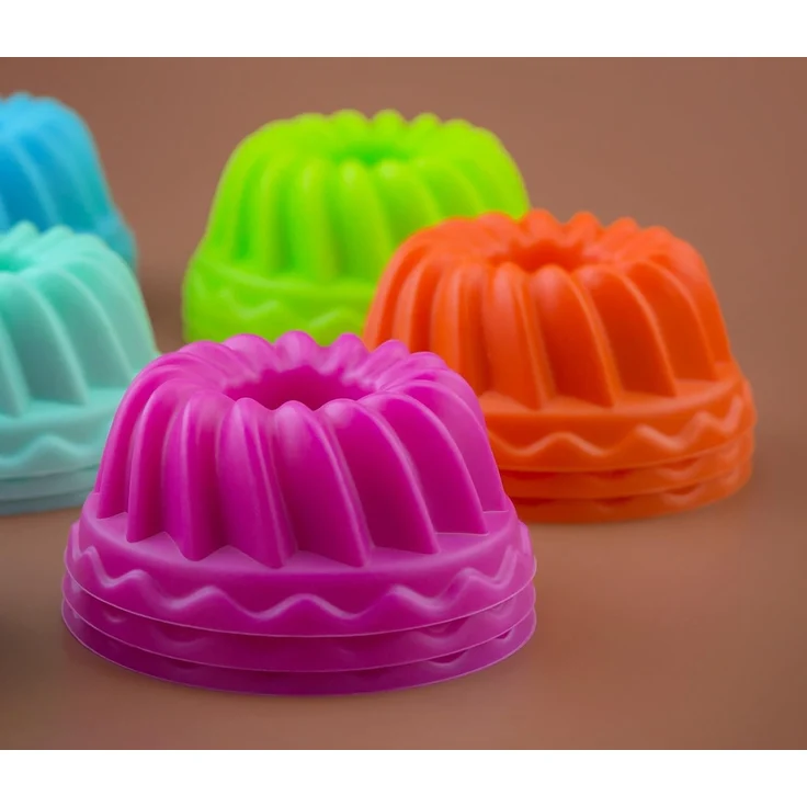 PRECORN Gugelhupfform 24er Silikon Mini Gugelhupf Backform hitzebeständig BPA-frei Ø 6,5 cm – Bild 6