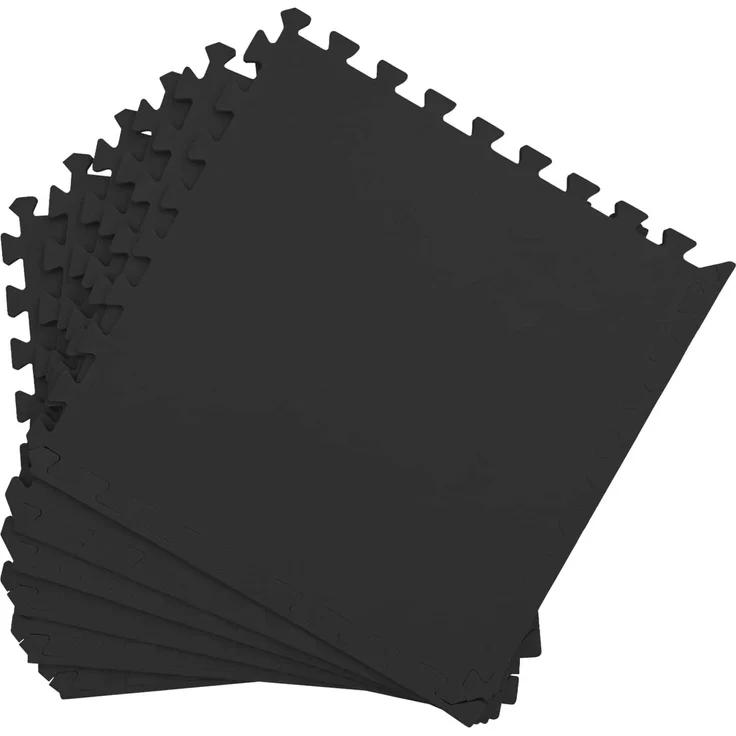 vidaXL Pool Bodenschutzmatte 40 Stk. Schwarz 14,4 m² EVA-Schaum 3433294 – Bild 3