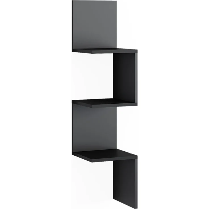 Eckregal Paolo Schwarz 28 x 116.4 cm Vicco – Bild 1