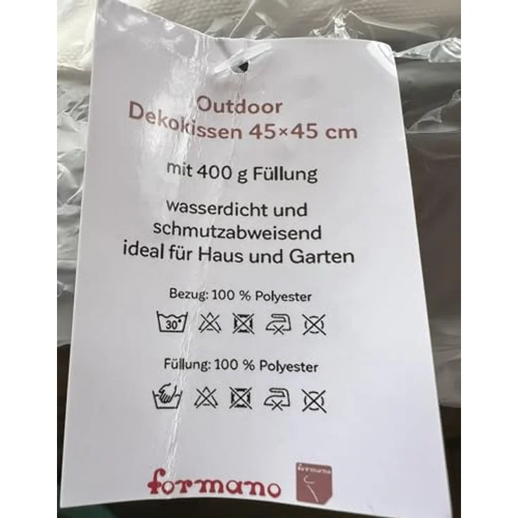 formano Dekokissen Blumenwiese, Höhe: cm, Farbe: Weiß, Motiv: Blumenwiese – Bild 3