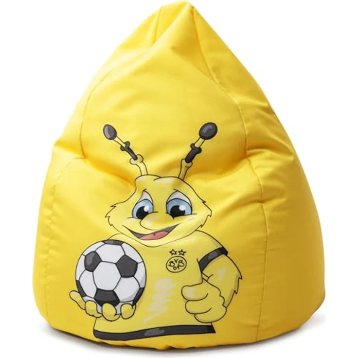 Sitting Point Sitzsack BeanBag BVB VIP, 220 l, gelb, mit waschbarem Bezug und praktischer Seitentasche – Bild 1