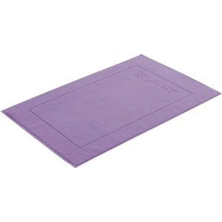 Esprit Badematte Solid, Höhe 8 mm, fußbodenheizungsgeeignet, schnell trocknend, Baumwolle, rechteckig, Badteppich, Uni Farben, mit Esprit Logo Stickerei Hotelmatte
