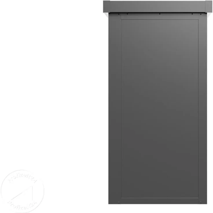 GFP Primeyard Geräteschrank Metall 180x78x161 cm Gartenschrank Schiebetür anthrazit inkl. Fußboden – Bild 3