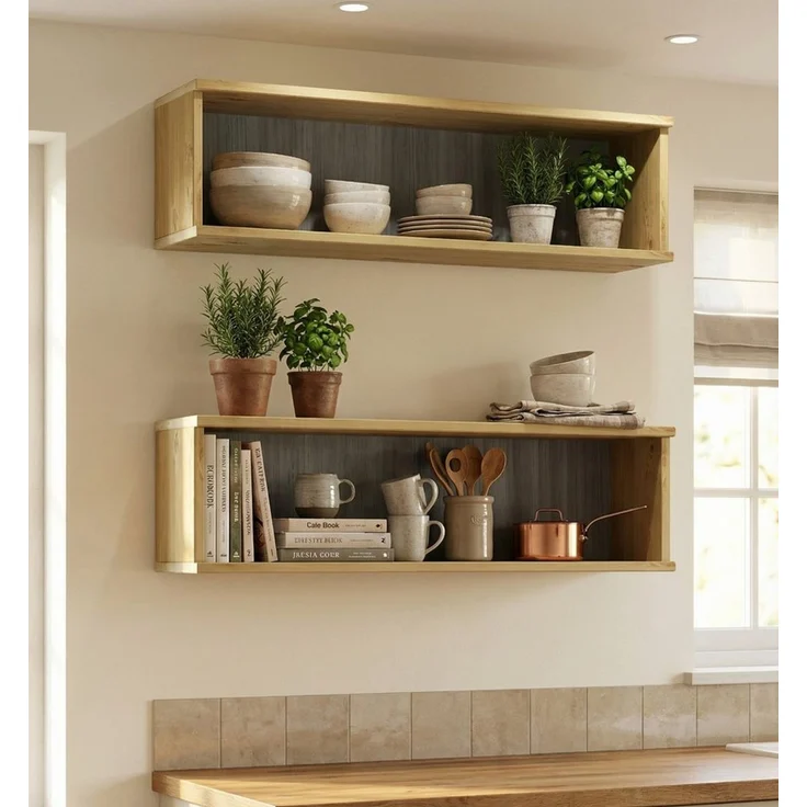 Home affaire Wandregal Meliss, aus nordischer Kiefer gefertigt, Breite 80 cm, 2-tlg – Bild 5