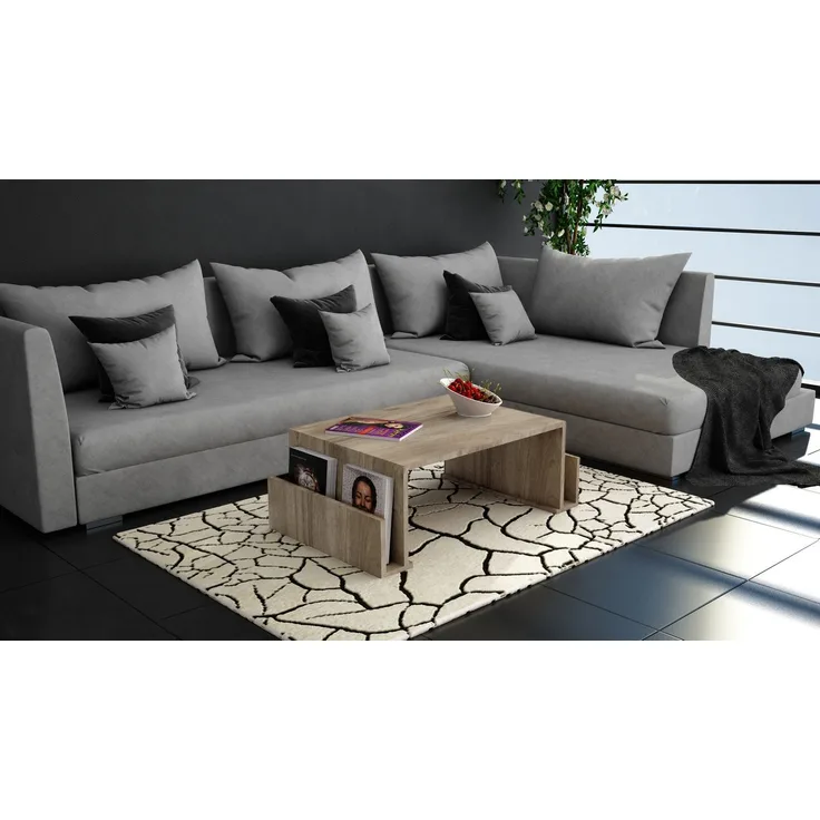 Skye Decor 'Magazin - Walnut' Couchtisch, Walnuss, 95 x 36,8 x 60 cm