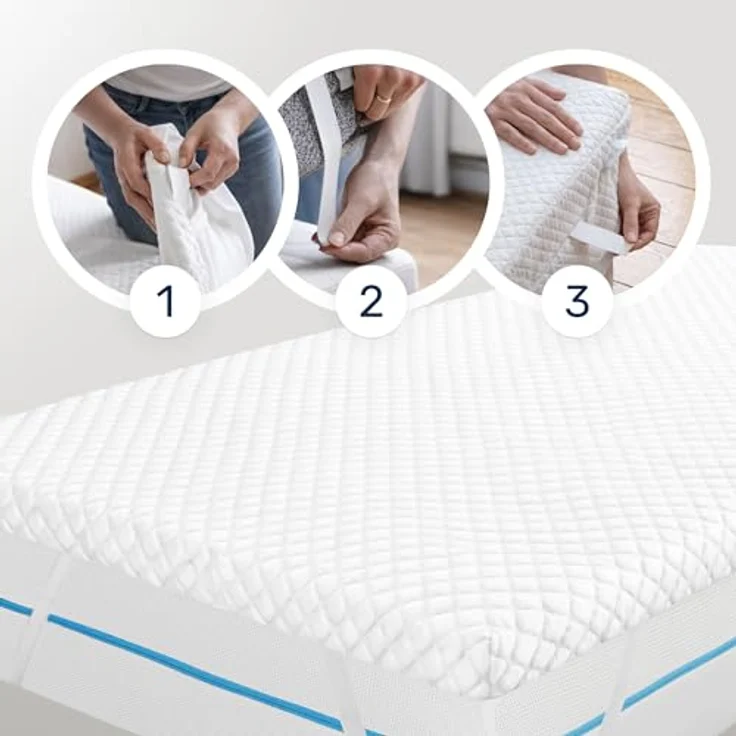 Dailydream viscoelastischer Matratzentopper “Model X“ mit Memory Foam Effekt, Edition Standard (Model L - 100 bis 120kg, 180x200 cm) – Bild 6