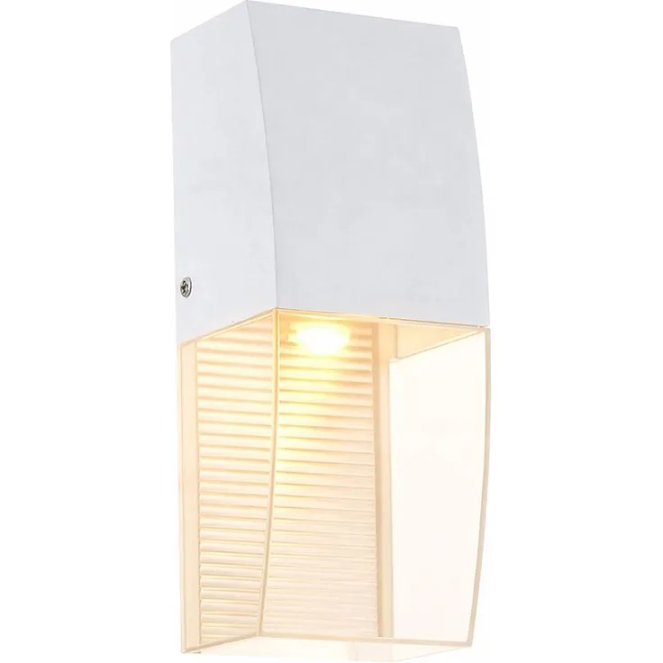 LED Wandleuchte, Höhe 25 cm, weiß, SERVOI