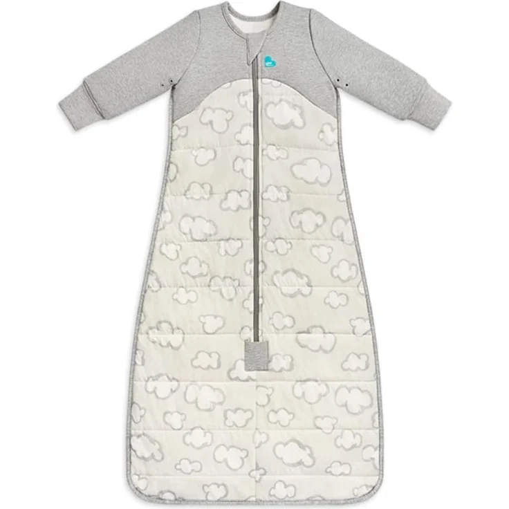 Love To Dream Schlafsack warm, 18–36 Monate, Südpolgrau, 2,5 Tog für kühl (16–20 °C), Lange Ärmel und integrierte Steppdecke, maschinenwaschbare Baumwolle, 2 Reißverschlüsse, Von Hebammen empfohlen – Bild 1