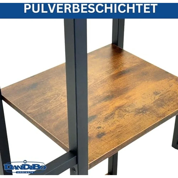 DanDiBo Getränkekistenregal 4 Kisten mit Ablage Holz Metall 96564 Getränkeregal Kistenregal Getränkekistenhalter – Bild 6